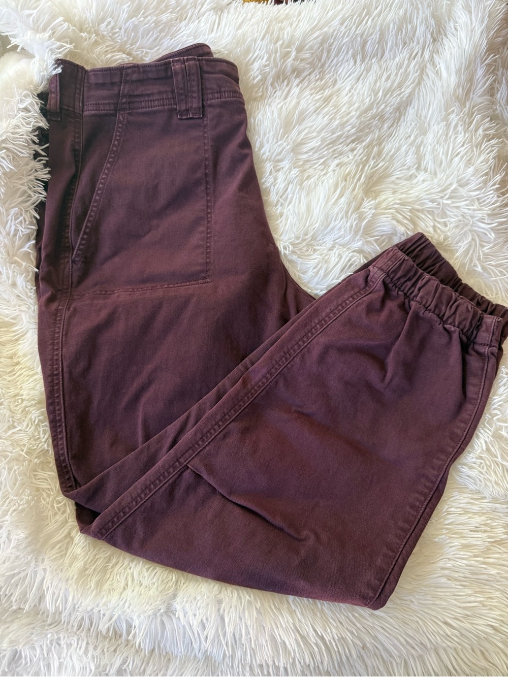 Torrid Maroon Twill Joggers